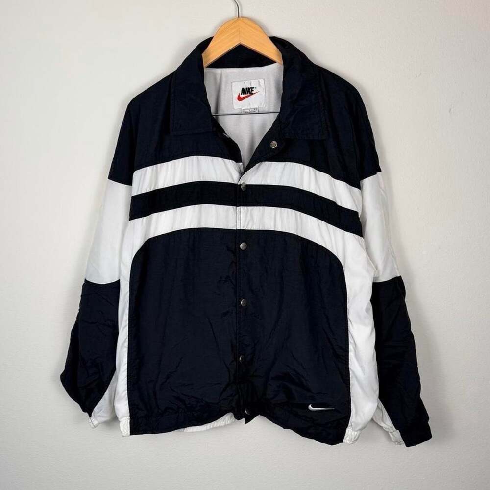 Vintage Nike Jacket Windbreaker Track Two Tone 90s Baggy Streetwear